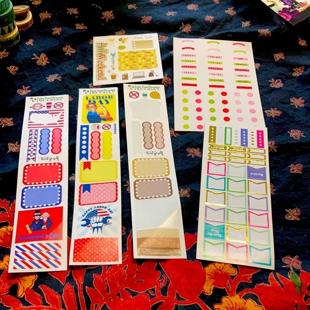 A lot of stickers